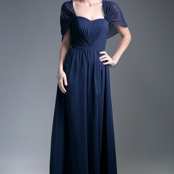 Sweetheart Neck Long Bridesmaid Dress CDCH532 - Picture 2 of 4